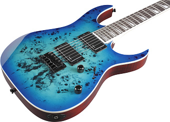 IBANEZ GRGR221PA-AQB - электрогитара, Superstrat, HH, цвет - голубой и чёрный IBANEZ GRGR221PA-AQB - электрогитара, Superstrat, HH, цвет - голубой и чёрный