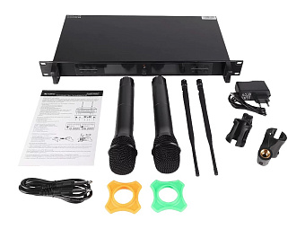 Axelvox DWS7000HT (RT Bundle) - радиосистема с 2 ручными микрофонами, UHF 710-726 MHz, 2х32 канала