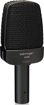 BEHRINGER B 906 - динамический микрофон с переключателем: НЧ фильтр, подъем ВЧ, линейная АЧХ