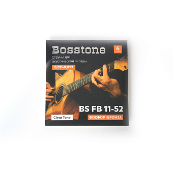 Bosstone Clear Tone BS FB11-52 - струны для акустической гитары фосфор бронза калибр 0,011-0,052