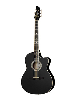 Caraya C931-BK Акустическая гитара, с вырезом, черная