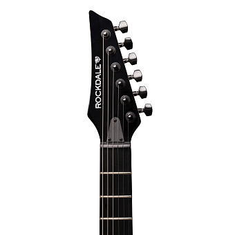 ROCKDALE Akira EX Reverse Black - электрогитара, суперстрат.Корпус - тополь. Гриф - клён. ROCKDALE Akira EX Reverse Black - электрогитара, суперстрат.Корпус - тополь. Гриф - клён.
