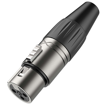 Roxtone RX3FP-NT Разъем cannon  кабельный XLR(3) «мама», корпус металл, цвет серебро