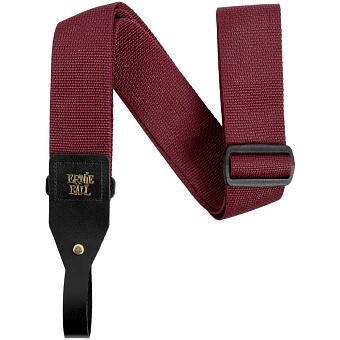 ERNIE BALL 5367 PolyPro Acoustic Burgundy - Ремень для гитары