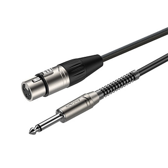 ROXTONE SMXJ210/10 Кабель микрофонный, D 6мм, XLR (3P-F/(RX3FP-NT) - 6,3mm JACK (M)/ (RJ2PP-NT), 10м