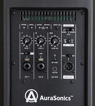 AuraSonics SOLO D15 - активная акустическая система с блютус, 15", ВЧ 1,4", класс D, 50Гц-20кГц, AuraSonics SOLO D15 - активная акустическая система с блютус, 15", ВЧ 1,4", класс D, 50Гц-20кГц,