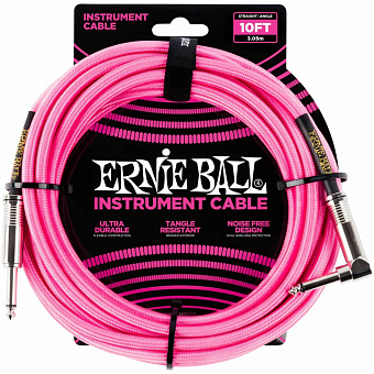 ERNIE BALL 6078, 3.05м - Инструментальный кабель ERNIE BALL 6078, 3.05м - Инструментальный кабель