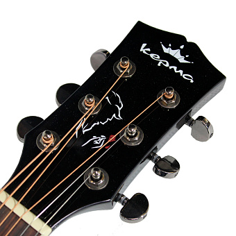 KEPMA D1CE Black - электроакустическая гитара, цвет черный
