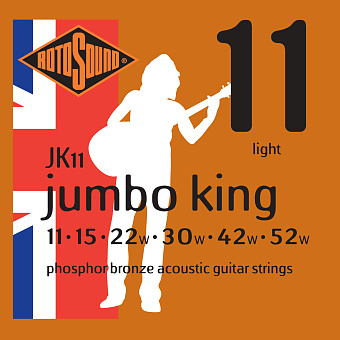 ROTOSOUND JK11 STRINGS PHOSPHOR BRONZE струны для акустической гитары