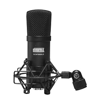 NordFolk NCM7000XLR - конденсаторный студийный микрофон, диафрагма 14 мм, антивибрационный держатель