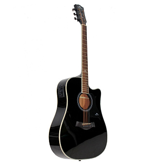 KEPMA D1CE K10 Black Matt - трансакустическая гитара, цвет черный, матовая отделка