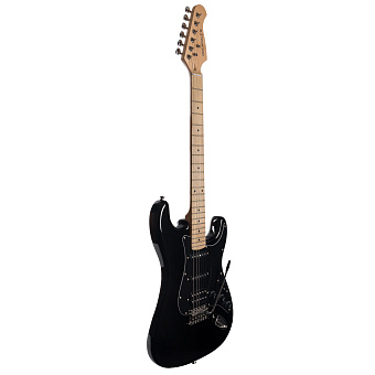 ROCKDALE Stars Plus HSS Maple Black Электрогитара, форма корпуса стратокастер, цвет черный.