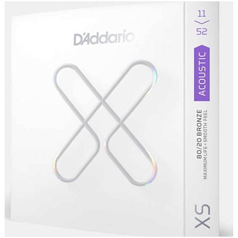 D'ADDARIO XSABR 1152 Custom Light Coated - Струны для акустической гитары 11-52