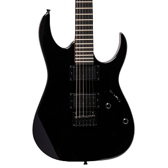 ROCKDALE Akira EX Reverse Black - электрогитара, суперстрат.Корпус - тополь. Гриф - клён. ROCKDALE Akira EX Reverse Black - электрогитара, суперстрат.Корпус - тополь. Гриф - клён.