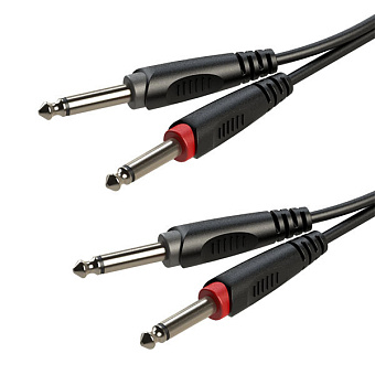 ROXTONE RACC100/6 Аудиокабель, 2x6,3 mono Jack - 2x6,3 mono Jack, 6м