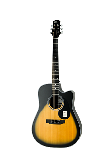 Klever KD-600S SB - гитара акустическая, дредноут (41"), цвет черный, санберст Klever KD-600S SB - гитара акустическая, дредноут (41"), цвет черный, санберст