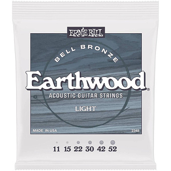 Ernie Ball 2348 John Mayer Earthwood Bell Bronze Light 11-52 - струны для акустической гитары 
