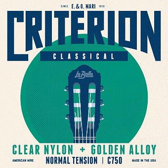 La Bella C750 Criterion - струны для классической гитары, чистый нейлон, нормальное натяжение