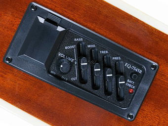 Homage LF-4121SCEQ-N - электро-акустическая гитара, с вырезом, цвет натуральный