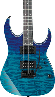 IBANEZ GRG120QASP-BGD - электрогитара, 6 струн, цвет - синий 
