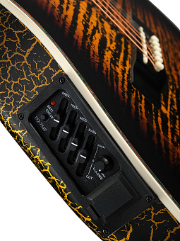 Smiger SM-4160-EQ-3TS - электро-акустическая гитара, с вырезом, санберст Smiger SM-4160-EQ-3TS - электро-акустическая гитара, с вырезом, санберст