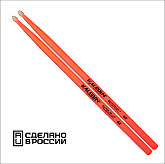 Kaledin Drumsticks 7KLHBOR5A 5A - барабанные палочки, граб, флуоресцентные оранжевые