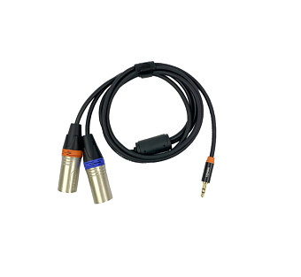 ESHINE ES-8333 - аудиокабель 3,5 мм миниджек стерео - 2 х XLR папа, 1,5 м