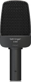 BEHRINGER B 906 - динамический микрофон с переключателем: НЧ фильтр, подъем ВЧ, линейная АЧХ