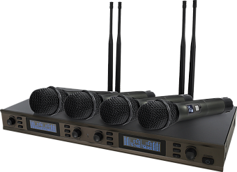 Axelvox DX800FC - микрофонная радиосистема с 4 ручными микрофонами