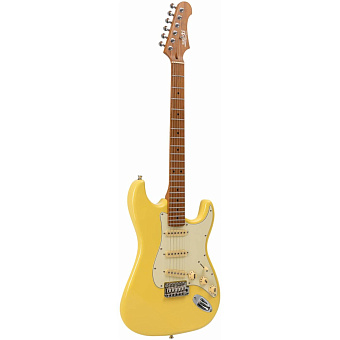 JET JS-300 VYW - электрогитара, Stratocaster, SSS, цвет винтажный желтый
