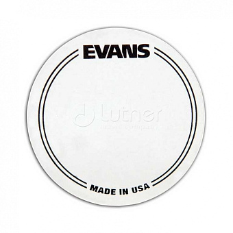 Evans EQPC1 EQ Наклейка на рабочий пластик бас-барабана, прозрачная, одиночная педаль