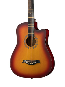 Fante FT-D38-3TS - акустическая гитара, с вырезом, санберст Fante FT-D38-3TS - акустическая гитара, с вырезом, санберст