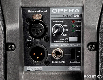db Technologies OPERA 512 DX  активн АС в пласт. корп, 2 полосы, 400 Вт, 59-20 кГц, 126 дБ, 12"\1"
