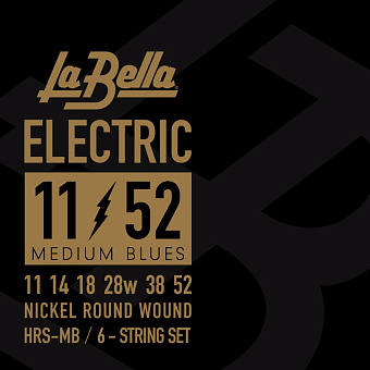 La Bella HRS-LW Hard Rockin Steel Комплект струн для электрогитары, никелированные, Light, 10-46