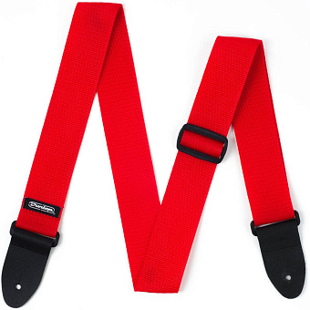 Dunlop D0701RD Poly Red гитарный ремень полистироловый красный