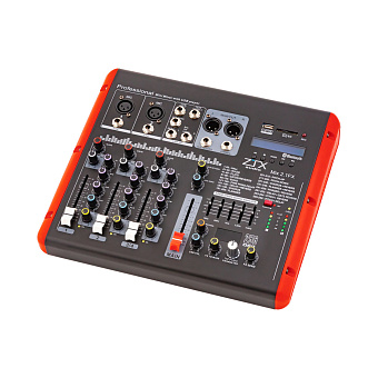 ZTX audio Mix 2.1Fx микшерный пульт 2 mono, 1stereo каналы с MP3/SD/DSP/BT ZTX audio Mix 2.1Fx микшерный пульт 2 mono, 1stereo каналы с MP3/SD/DSP/BT