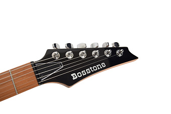 Bosstone SR-09 V.2 TBK (2025) - электрогитара, Superstrat, с чехлом, цвет черный