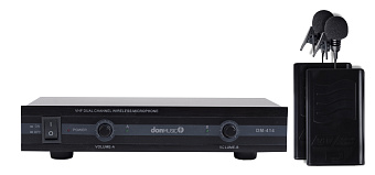 Don Music DM-414LV 2-х канальная радиосистема с двумя петличными микрофонами.VHF 210~260 MHz