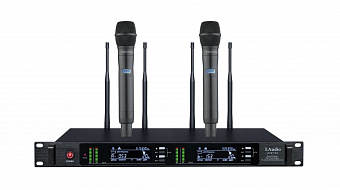 LAudio LS-Q7-2M Двухканальная вокальная радиосистема, 2 ручных передатчика