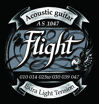 FLIGHT AS1047 струны для акустической гитары, 10-4