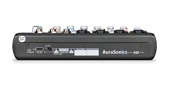 AuraSonics K8 - компактный микшерный пульт 2 мик.+2мик.моно/линейных стерео+1 лин.стерео+FXстерео+до