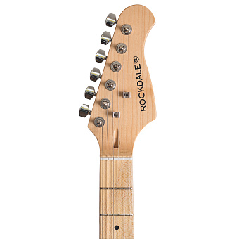 ROCKDALE Stars Plus HSS Maple Black Электрогитара, форма корпуса стратокастер, цвет черный.